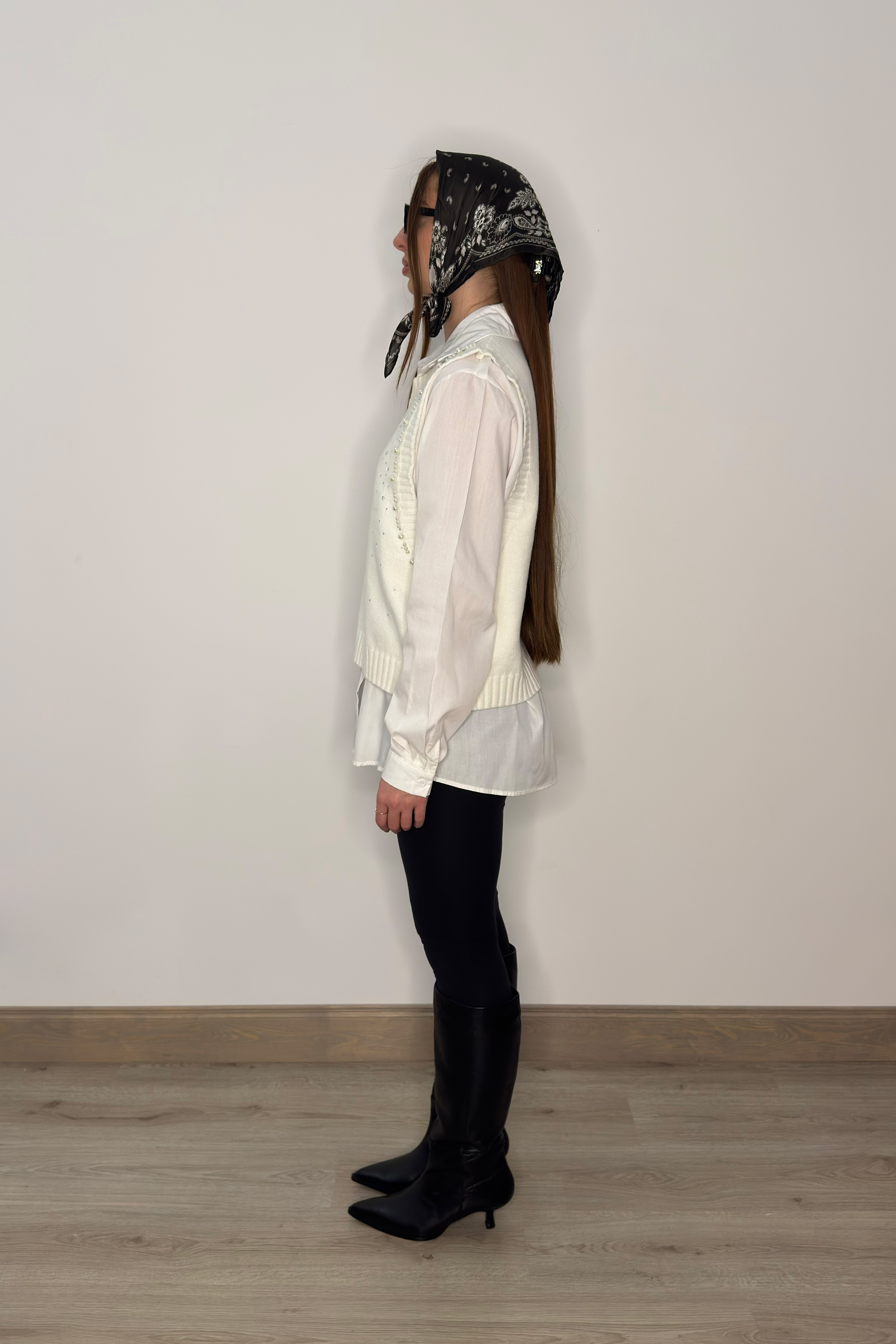 Klasisks krekls ar vesti, divi vienā