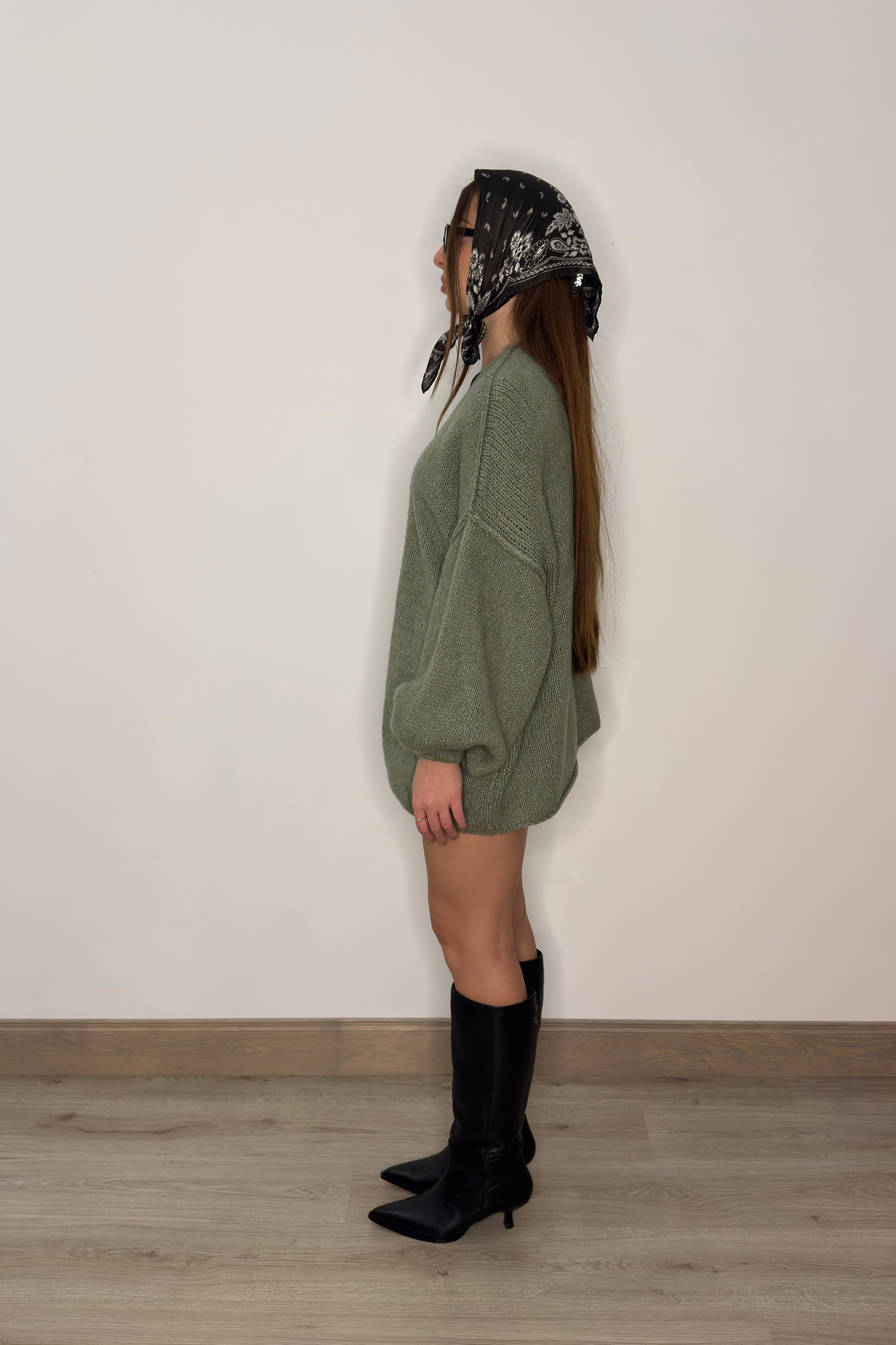 Vilnas džemperis - zaļš