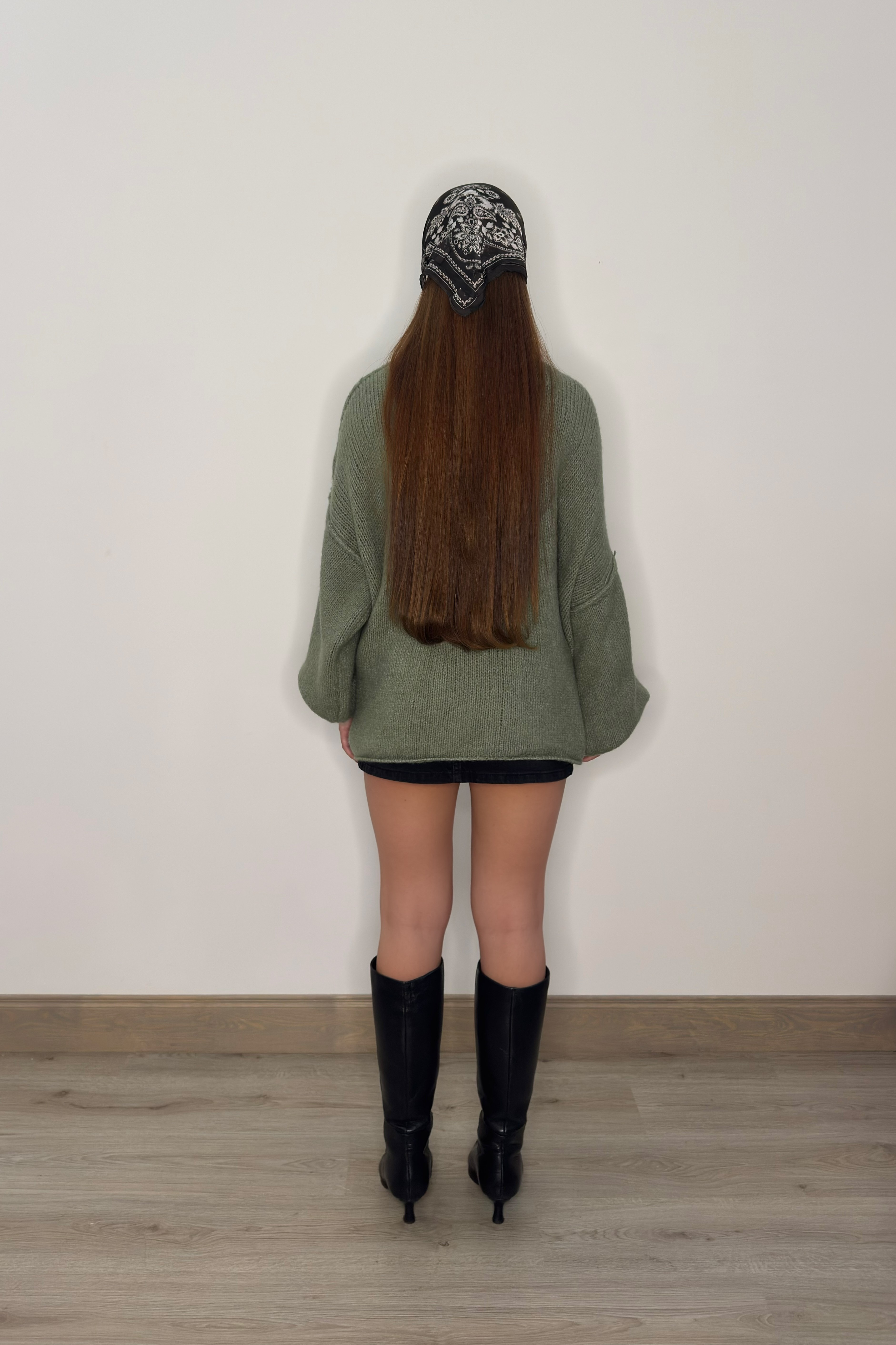 Vilnas džemperis - zaļš