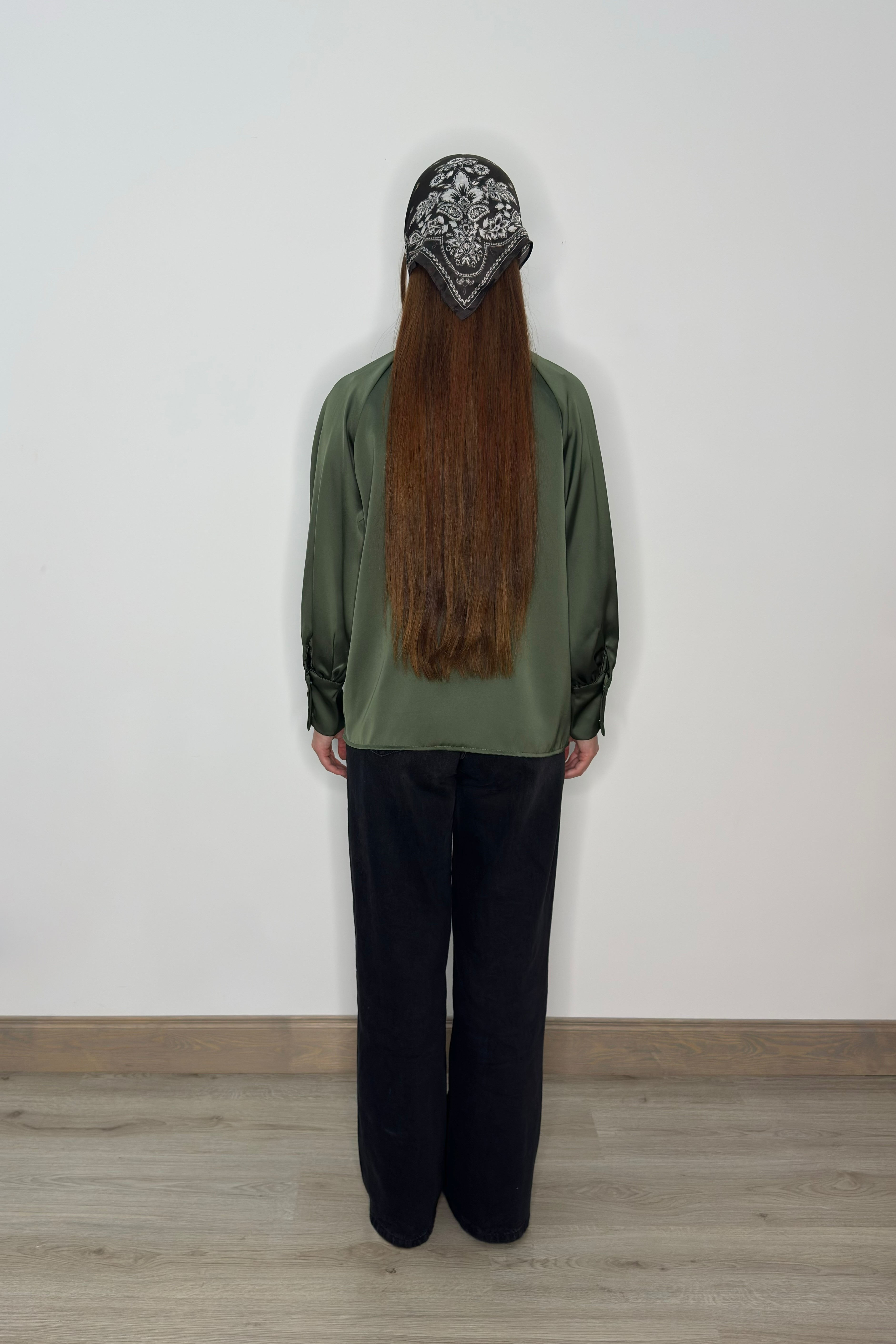 Zīda tipa blūze - zaļa