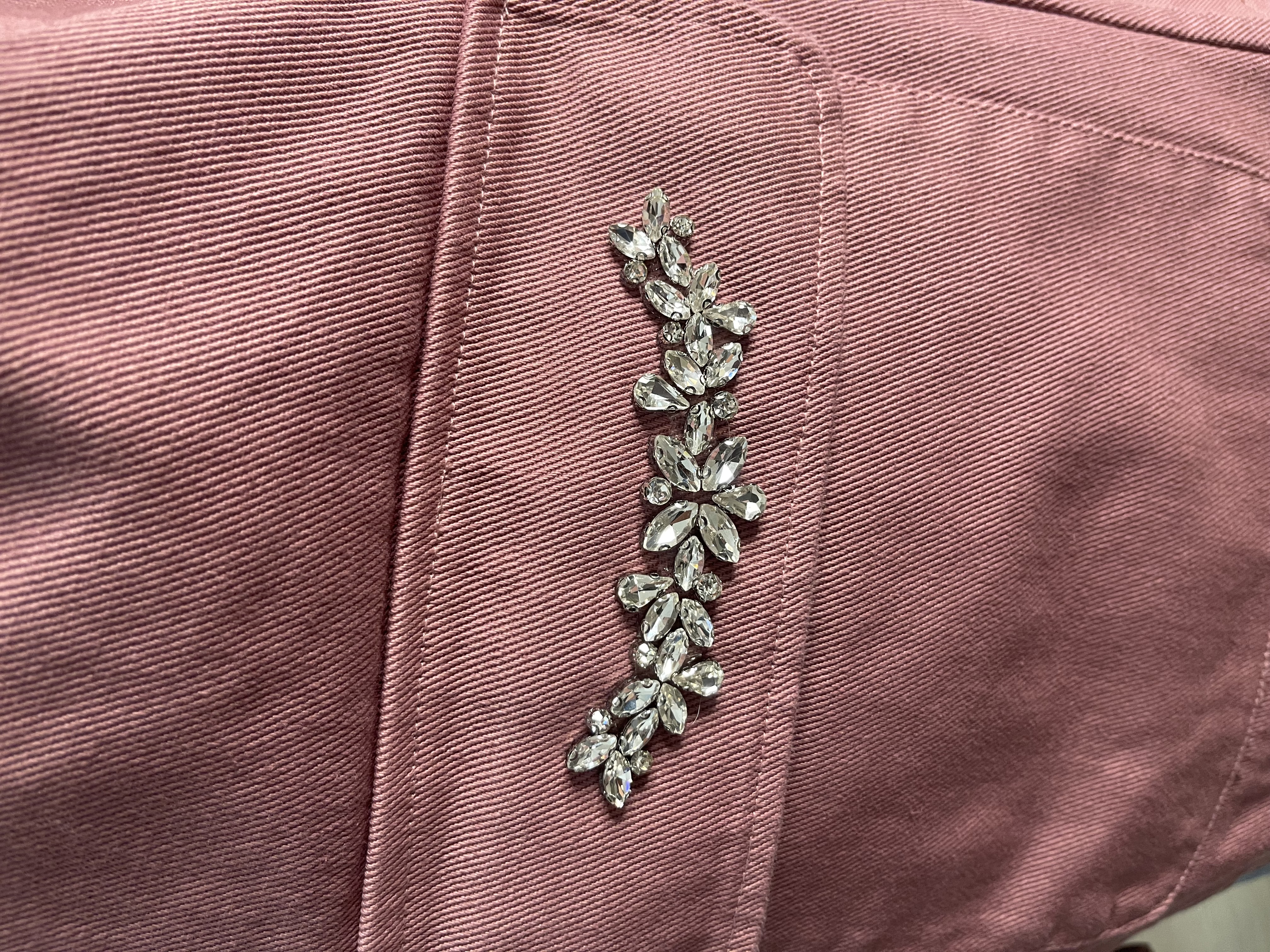 Džinsa jaka - rozā