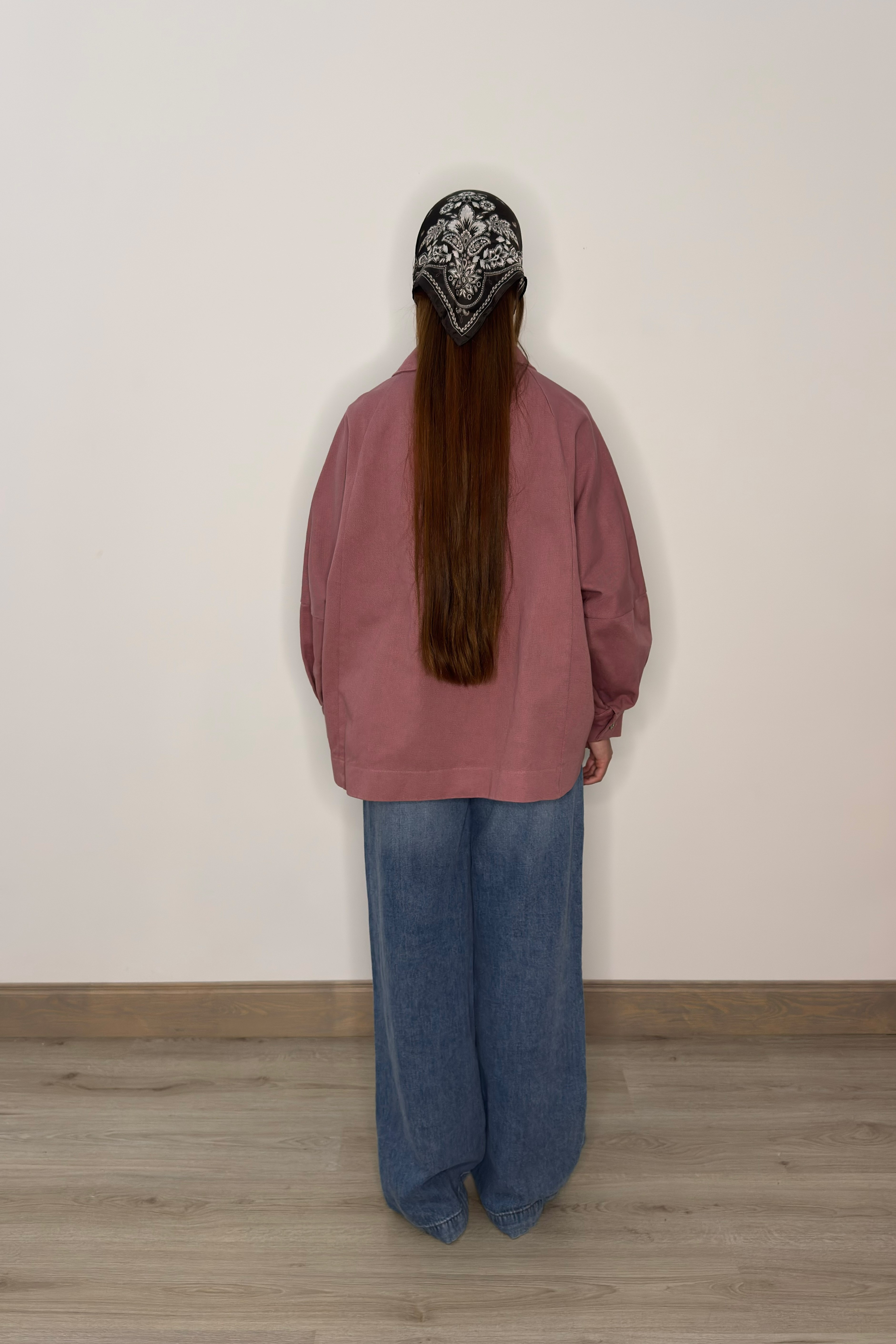 Džinsa jaka - rozā